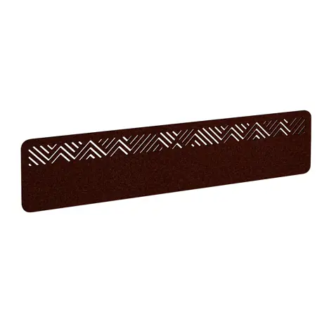 Chevron Acoustic Desktop Screen - 1800mm - Maroon